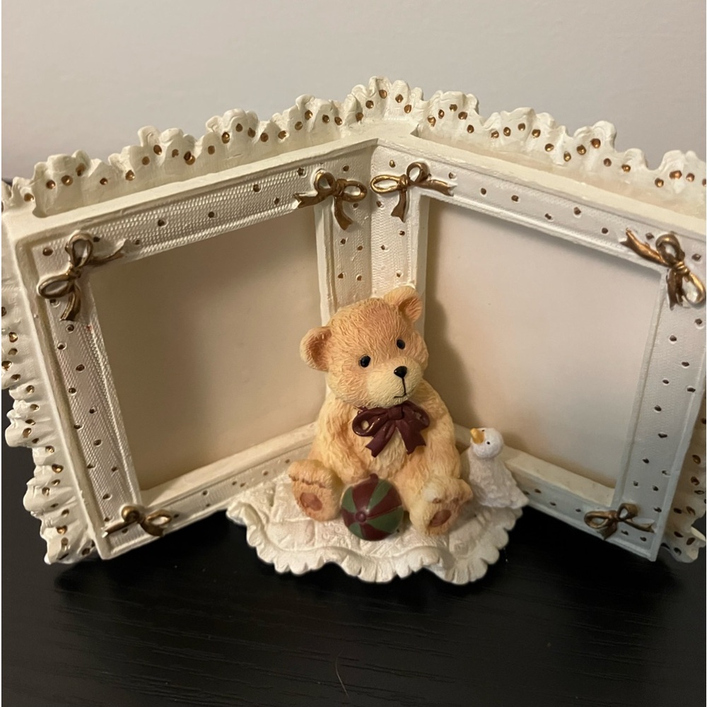 Toy Bear Double Picture Frame